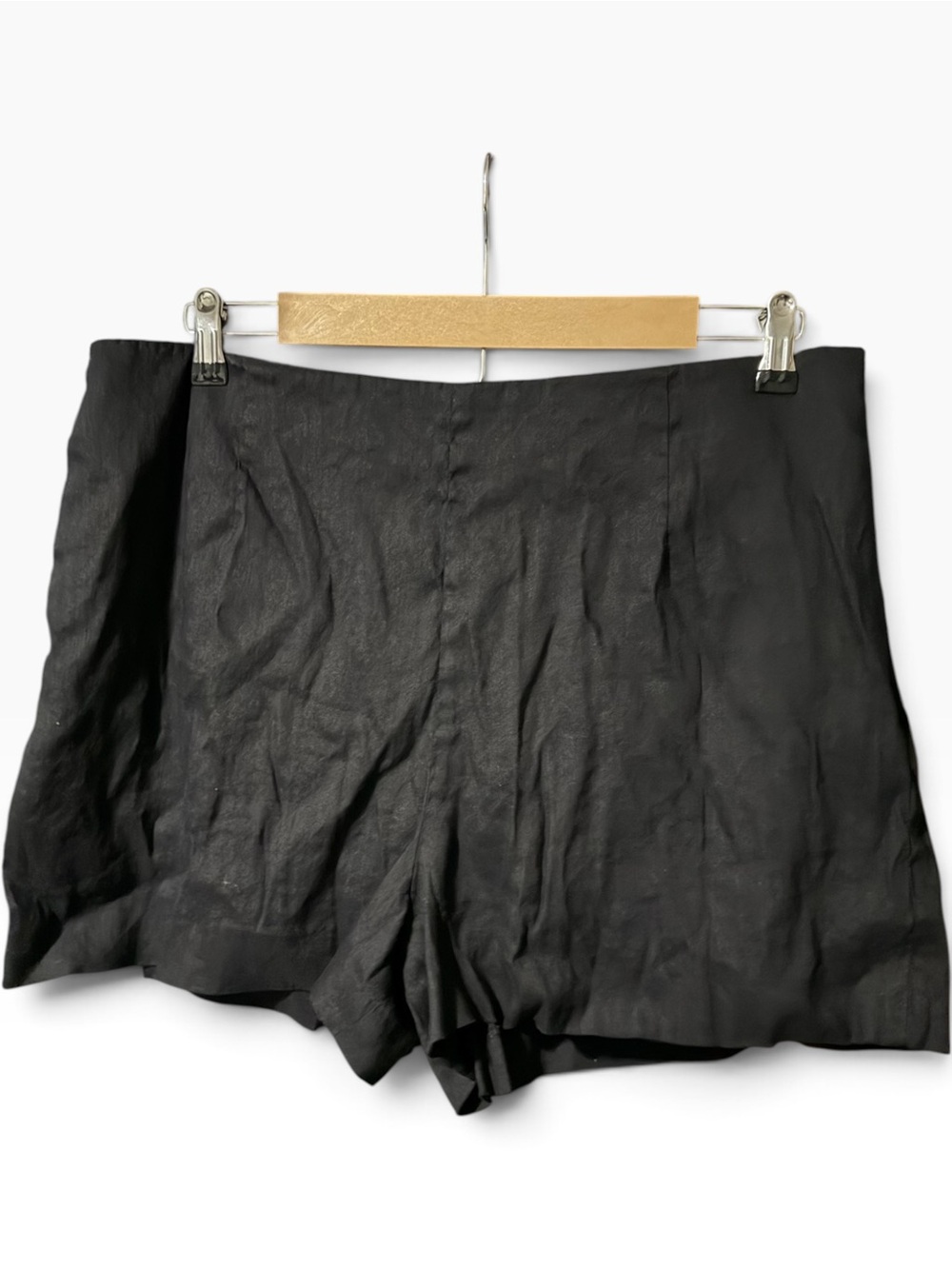 Antonio Melani Linen Blend Shorts Black Size 14